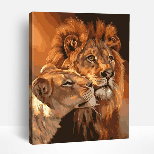 Lion Couple | Paint By Numbers