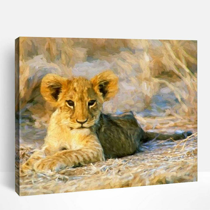 Cute Lion Cub | Paint By Numbers