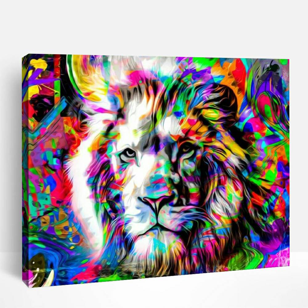Psychedelic Lion | Paint By Numbers
