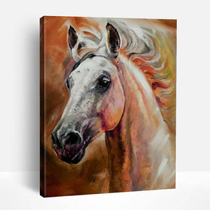 White Horse Head | Paint By Numbers