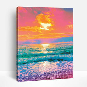 Vibrant Sunset Colors | Paint By Numbers