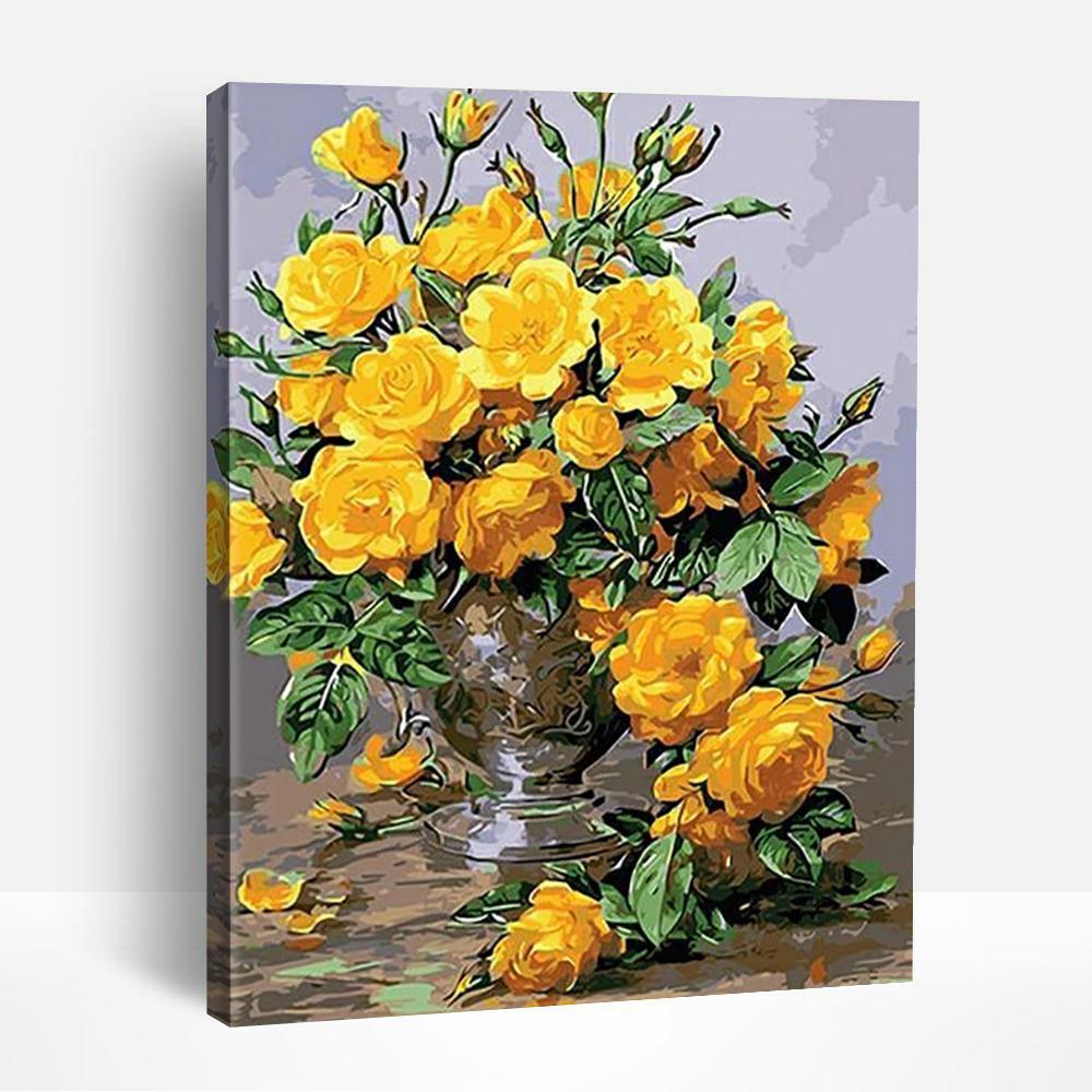 Vibrant Yellow Flowers | Paint By Numbers
