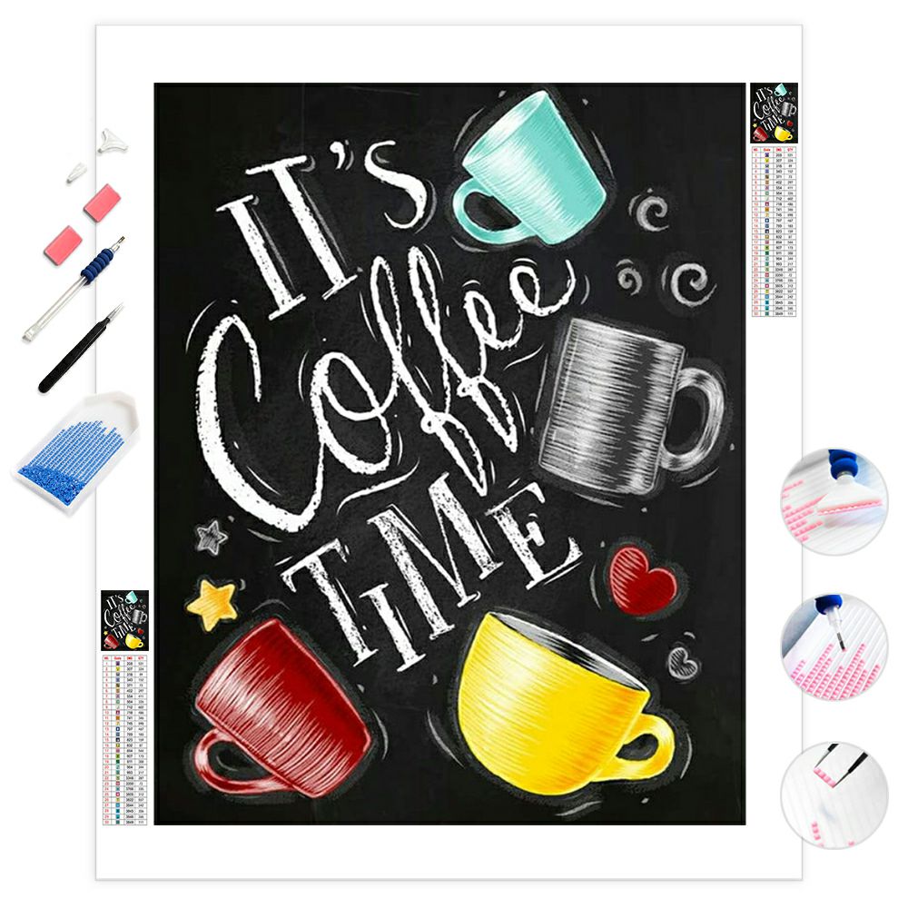 Coffee Time & Cup | Diamond Painting