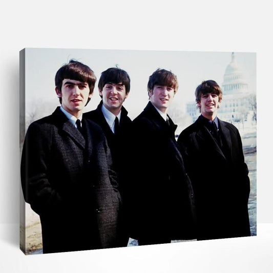The Beatles In Black | Paint By Numbers