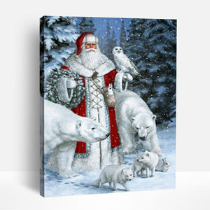 Santa and Polar Animals | Paint By Numbers