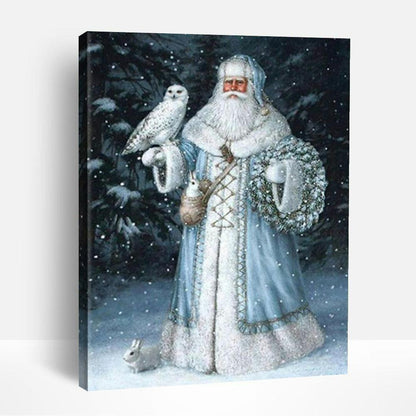 Santa Claus in the snow | Paint By Numbers