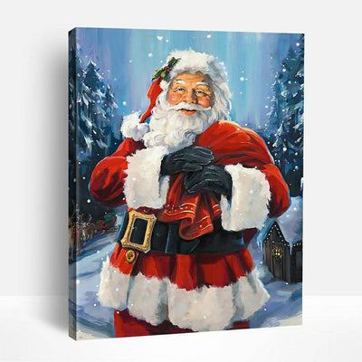 Santa Carrying Gifts | Paint By Numbers