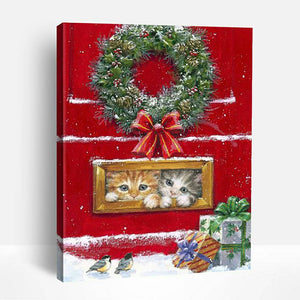 Christmas Kittens | Paint By Numbers