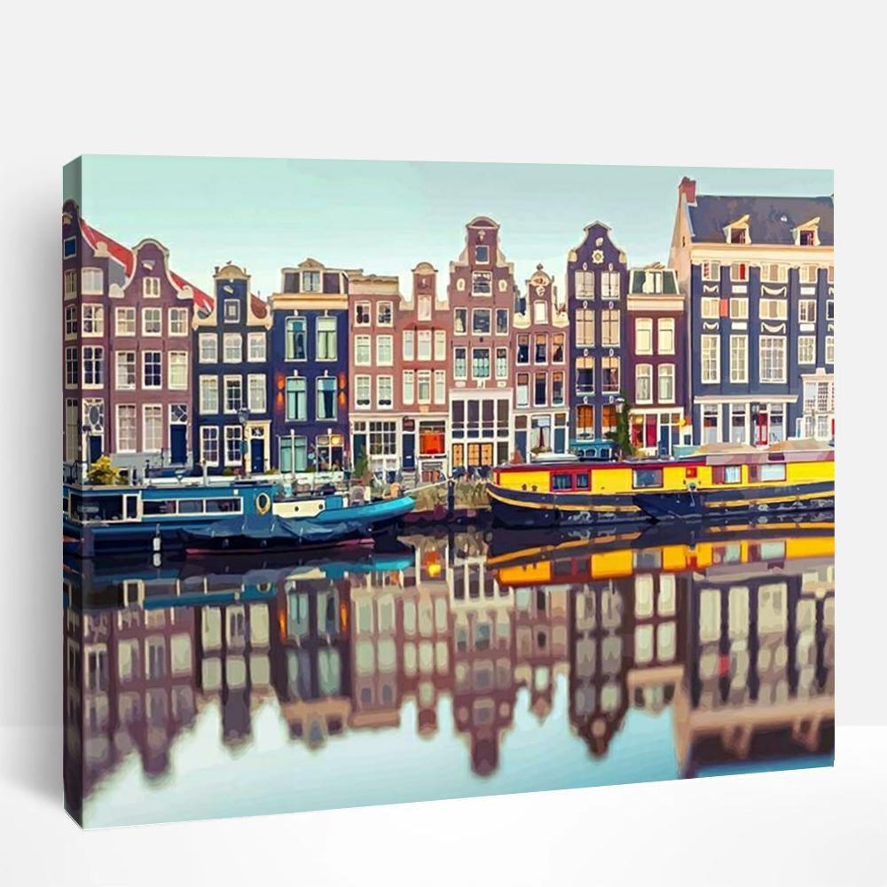 Amsterdam Canal | Paint By Numbers
