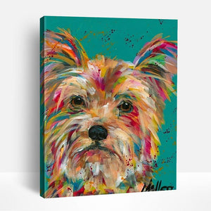 Colorful Puppy | Paint By Numbers