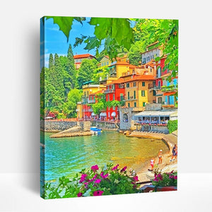 Mediterranean Shoreline | Paint By Numbers