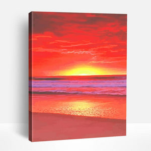 Vibrant Warm Sunset | Paint By Numbers