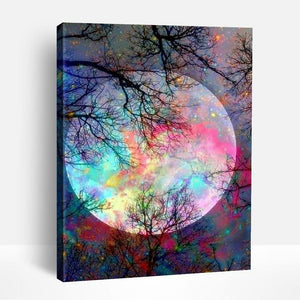 Colorful Moon | Paint By Numbers