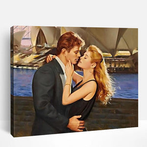 Romantic Couple Kissing | Paint By Numbers