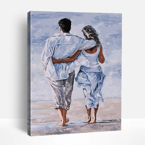 Couple Taking a Walk | Paint By Numbers