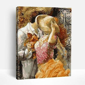 Romantic Lover Kissing | Paint By Numbers