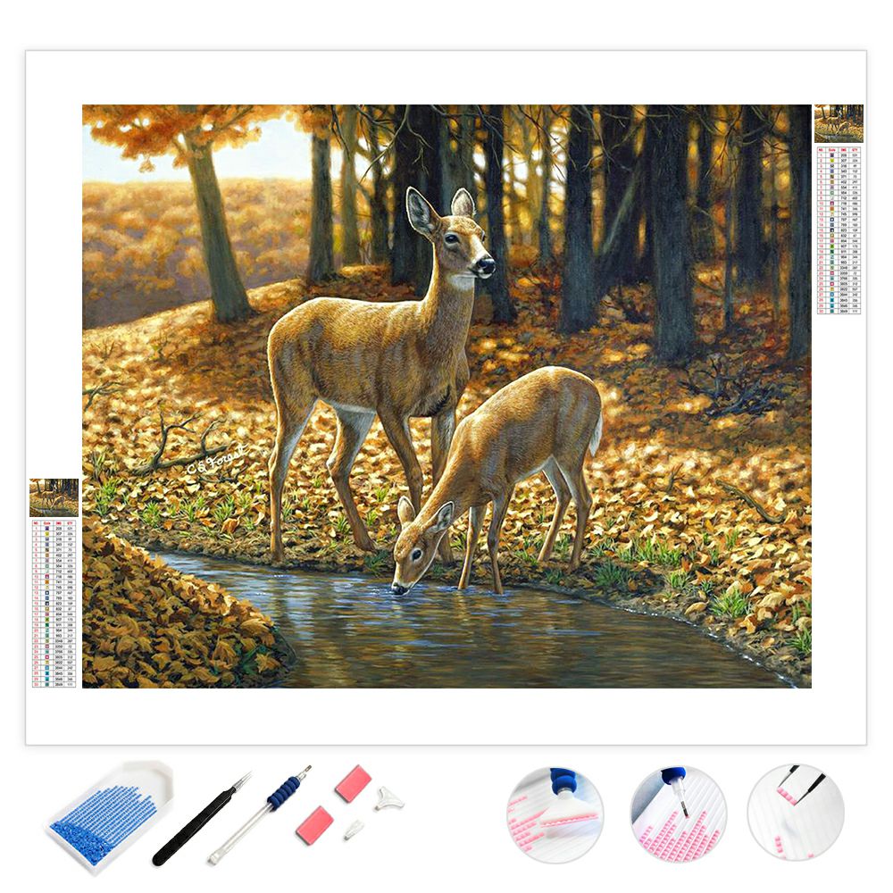whitetail deer autumn | Diamond Painting