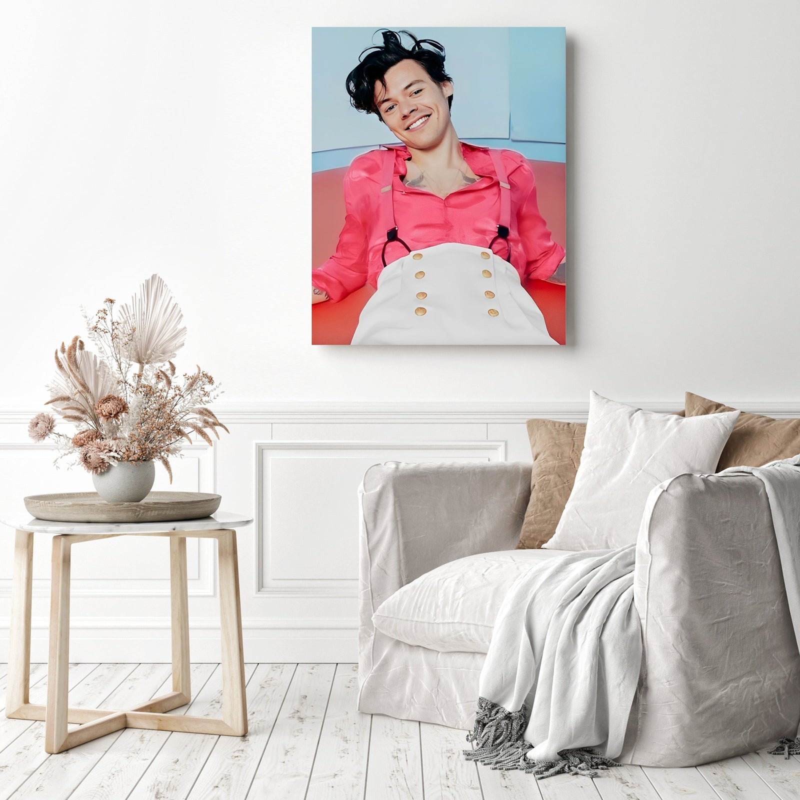 Harry Styles | Diamond Painting Displayed as Home Decor