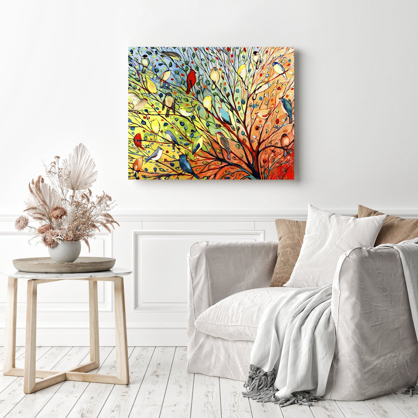 Birds | Diamond Painting Displayed as Home Decor