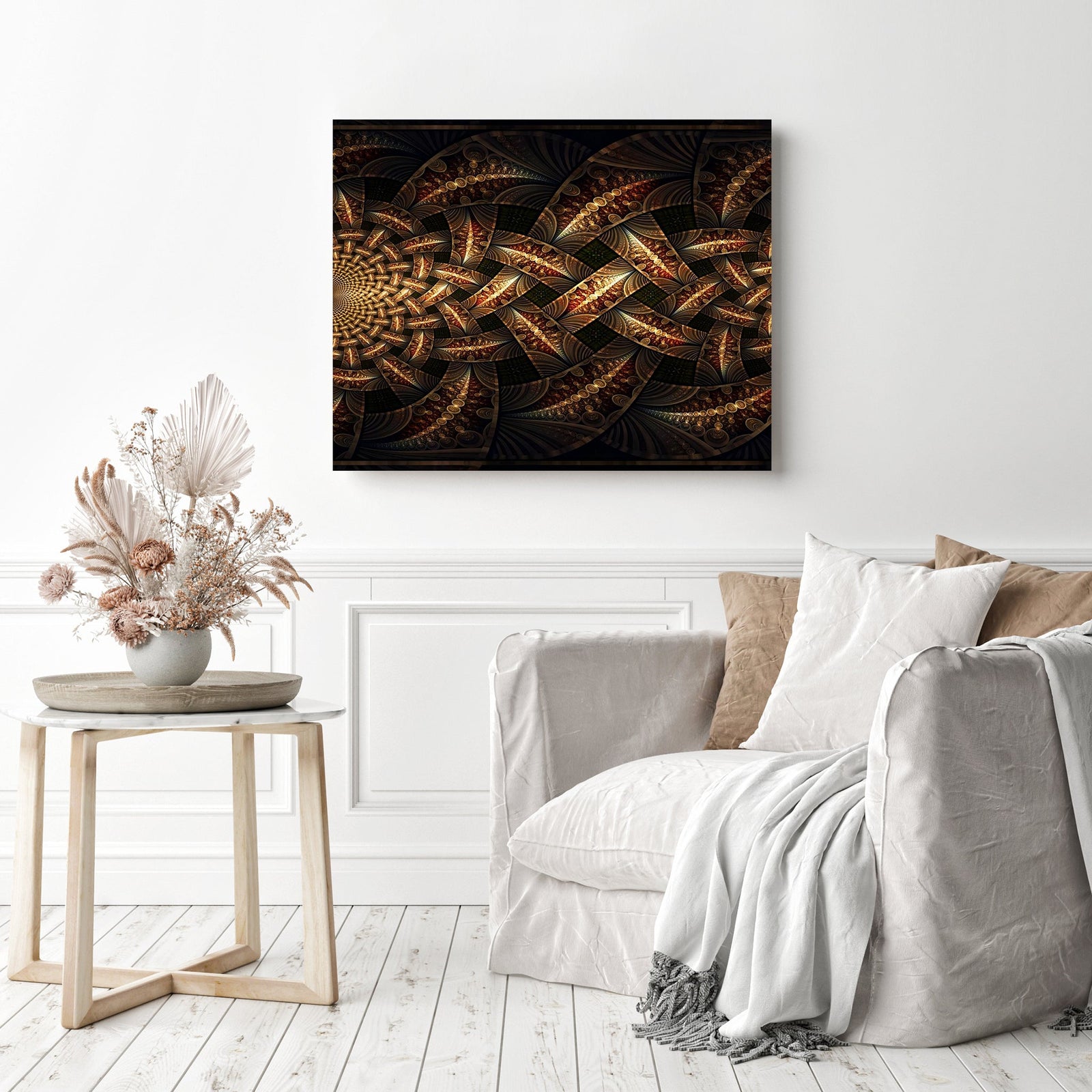 Abstract Links | Diamond Painting Displayed as Home Decor