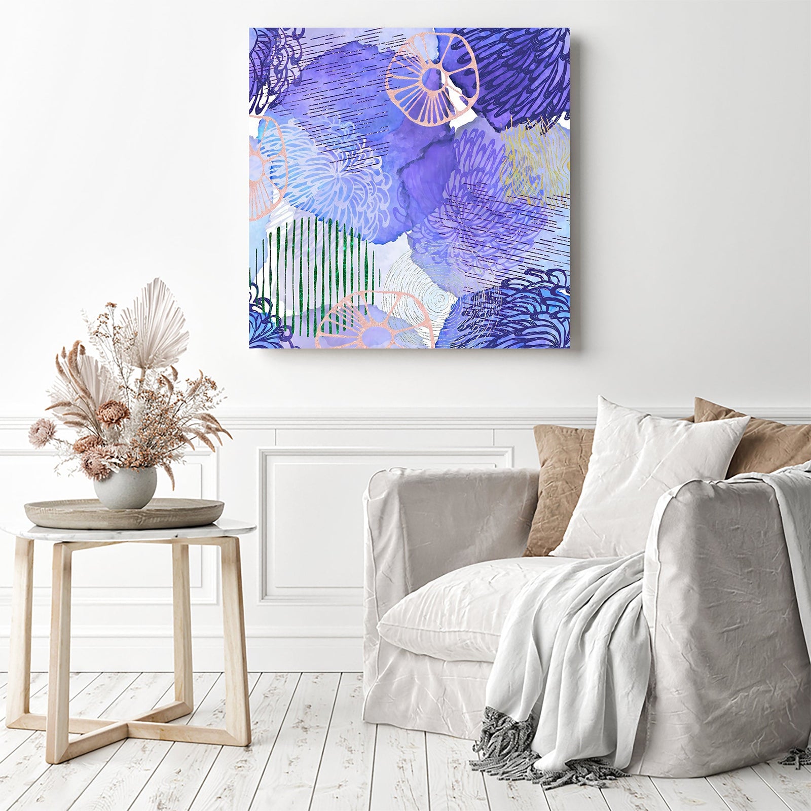 Abstract Prints | Diamond Painting Displayed as Home Decor