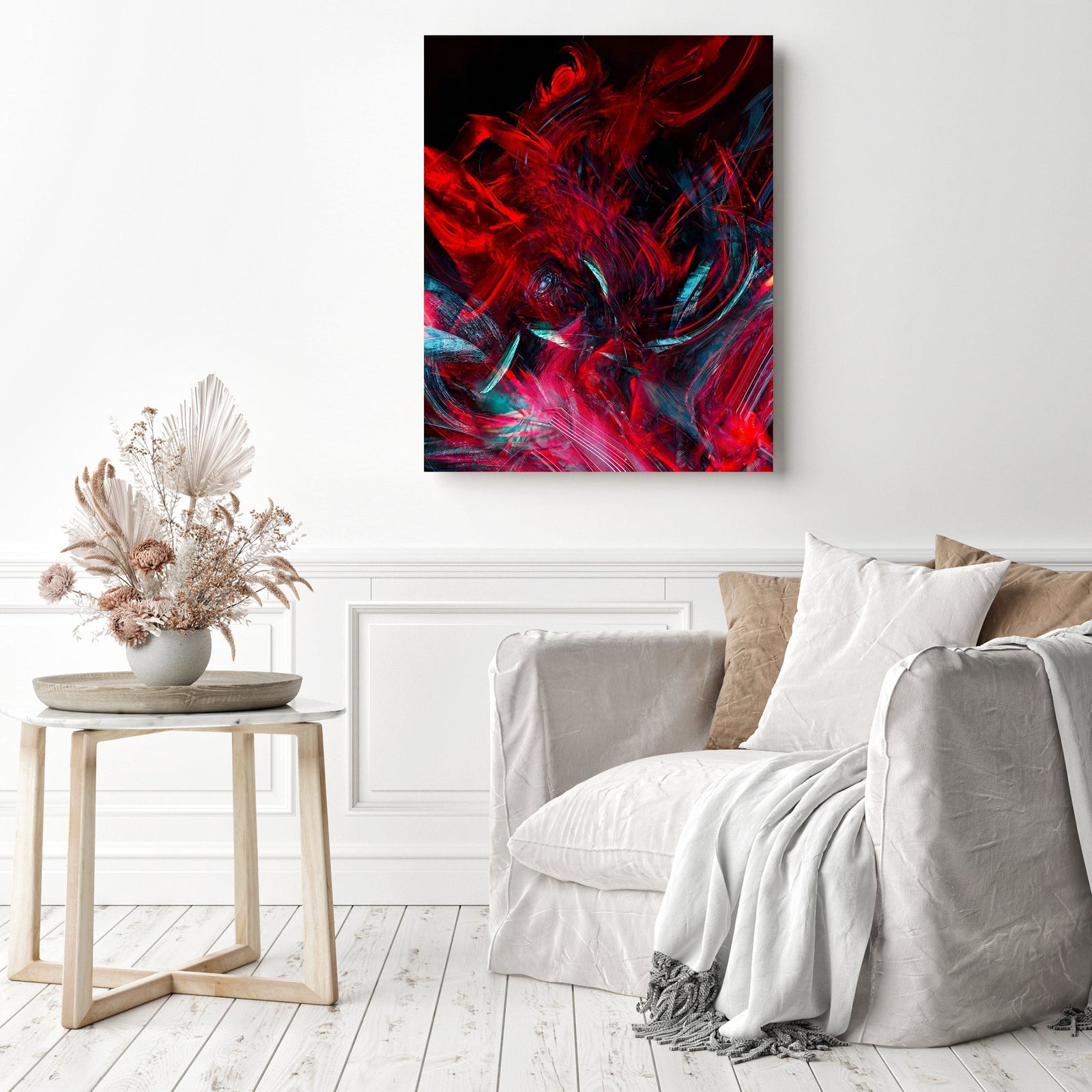 Abstract Vivid | Diamond Painting Displayed as Home Decor