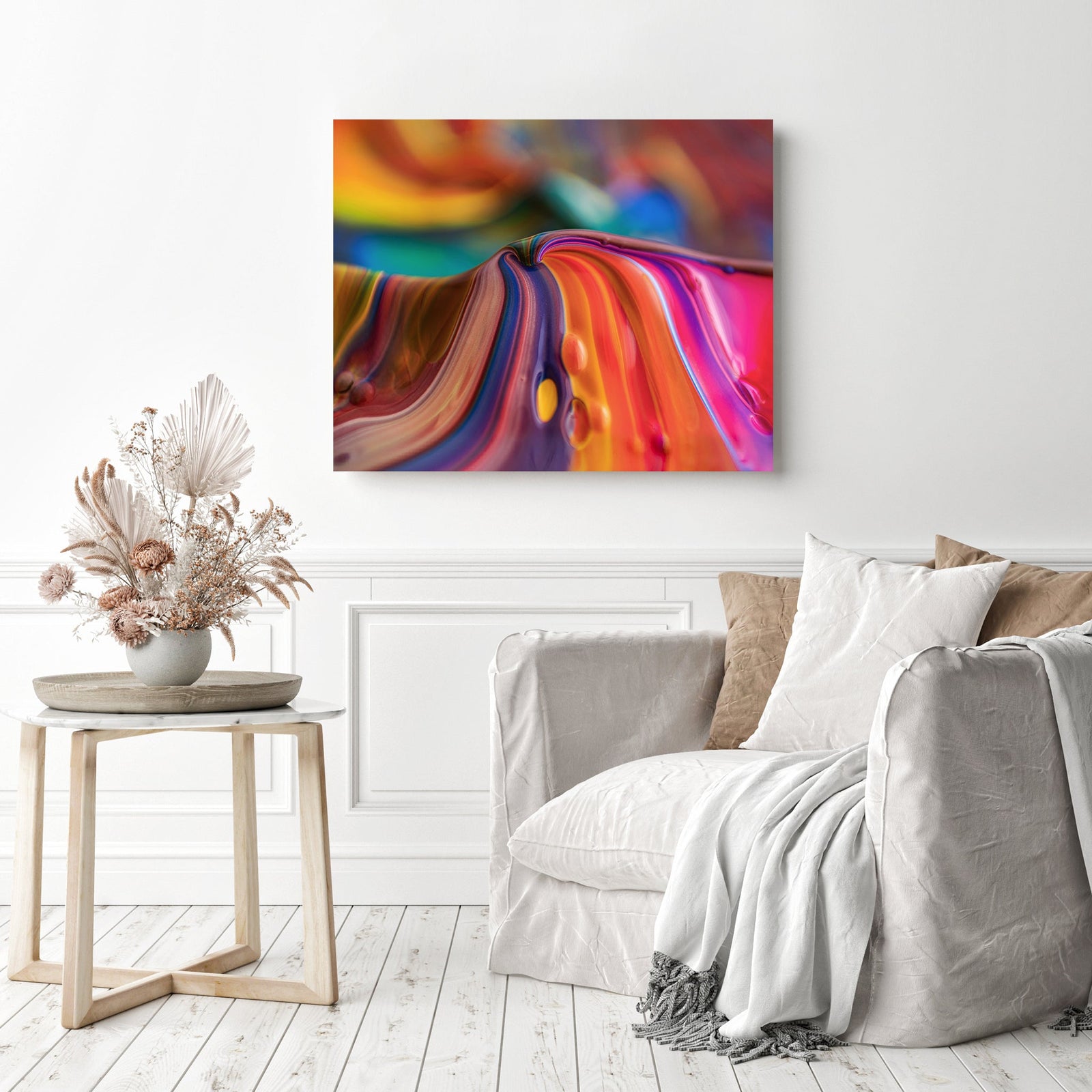 Abstract Artistry | Diamond Painting Displayed as Home Decor