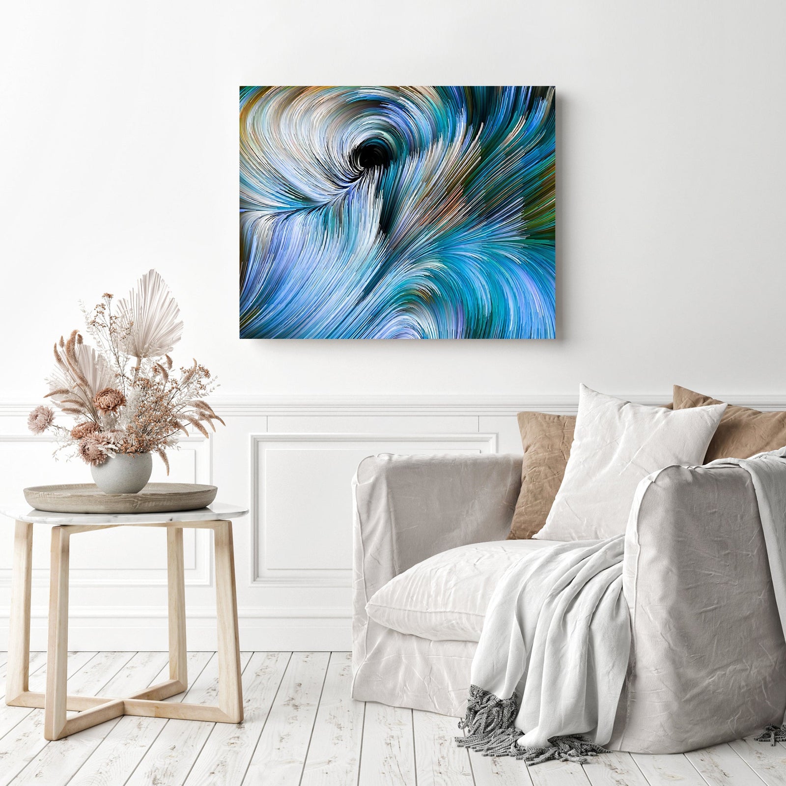 Abstract Texture | Diamond Painting Displayed as Home Decor