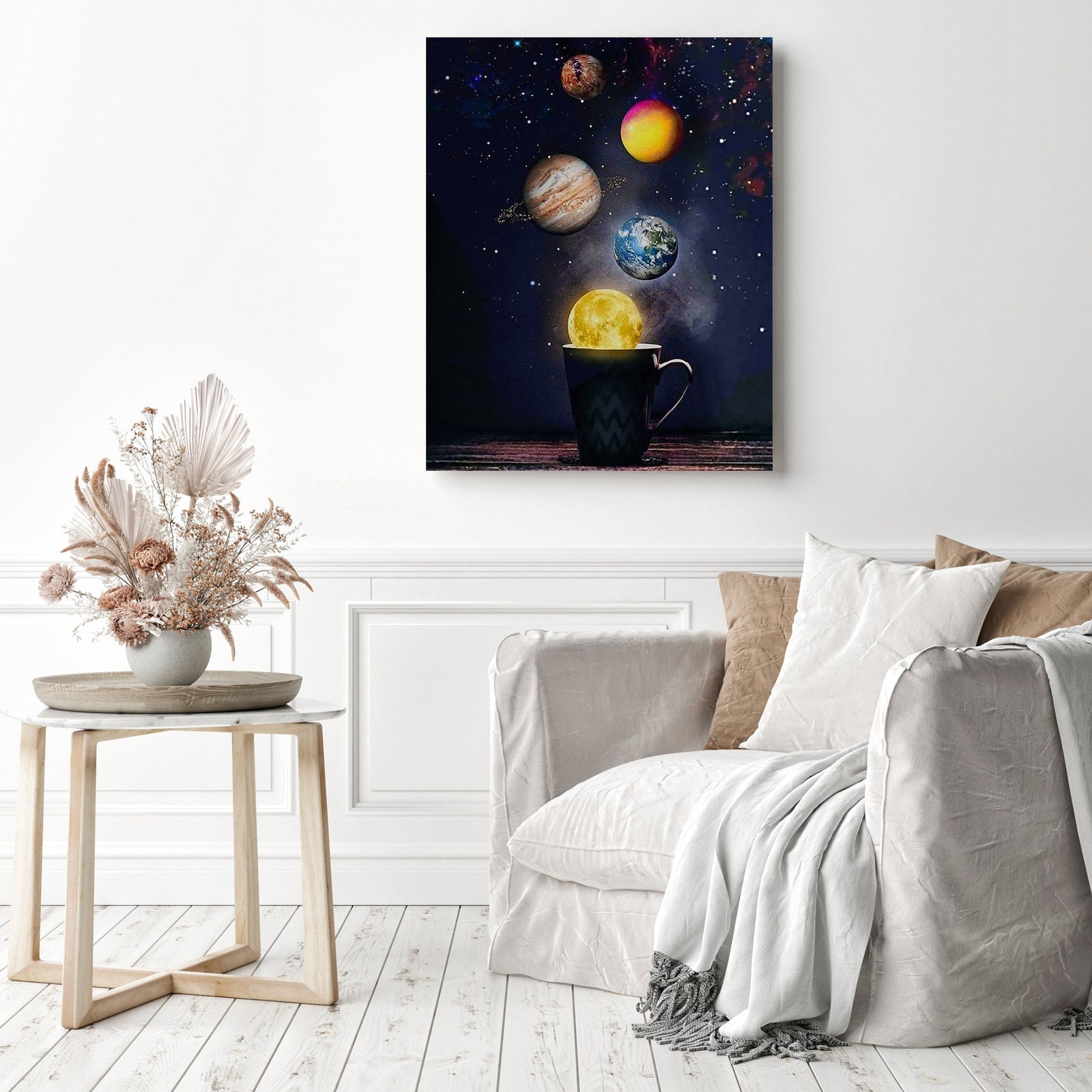 Space Artwork | Diamond Painting Displayed as Home Decor