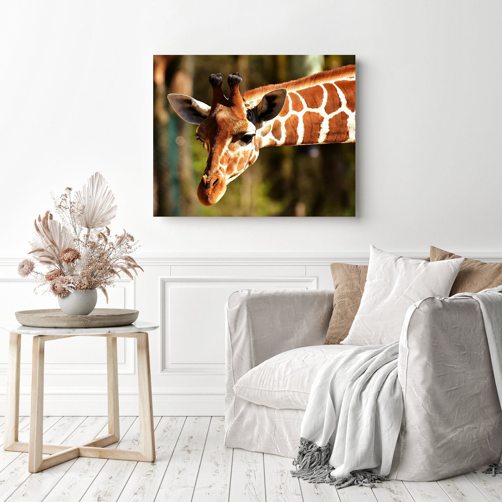 Mr Long Neck | Diamond Painting Displayed as Home Decor