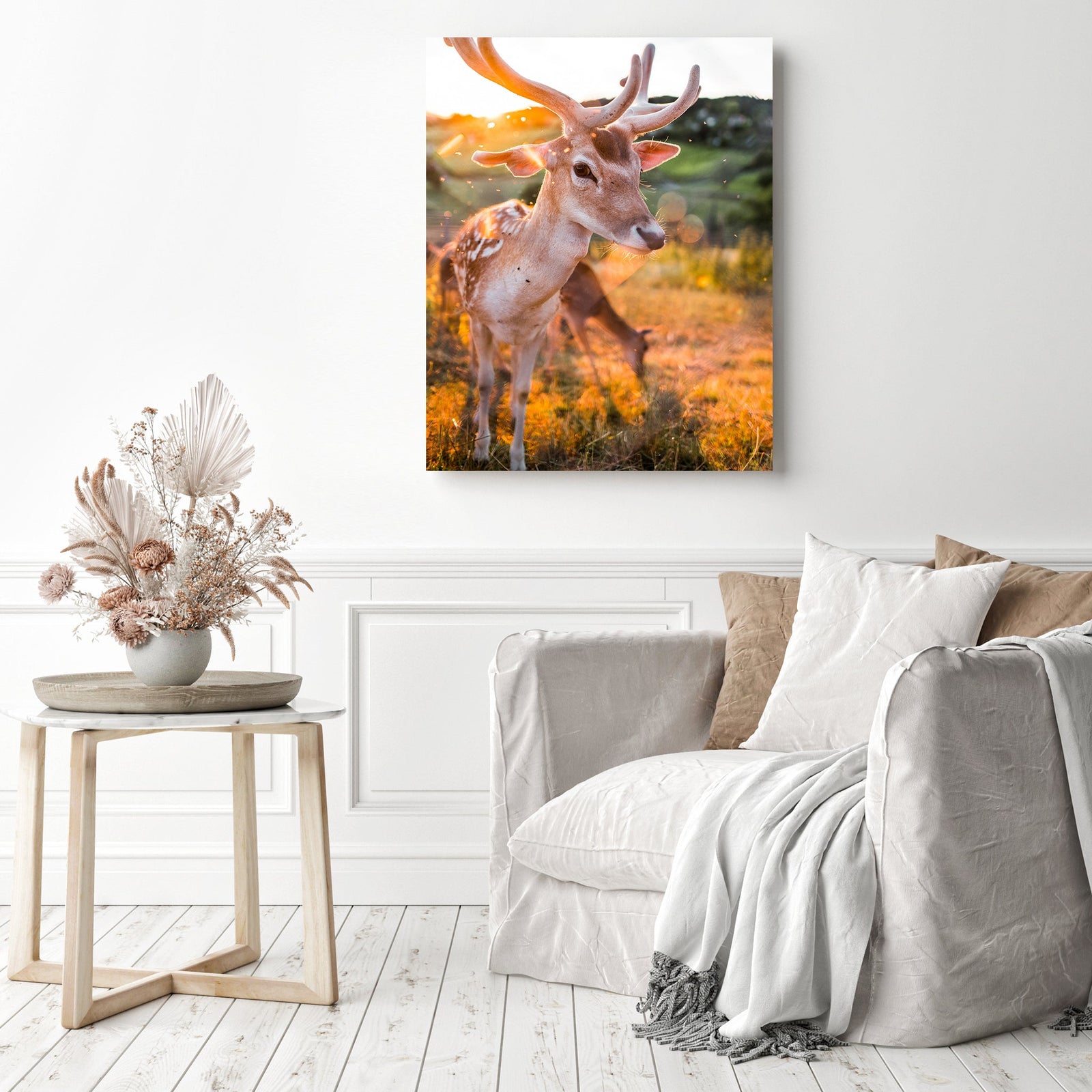 Cute Deer | Diamond Painting Displayed as Home Decor