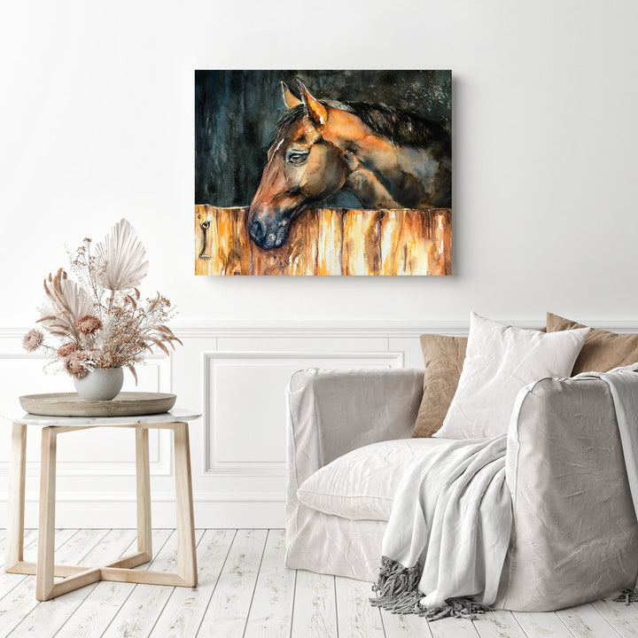 Horse in the Stable | Diamond Painting