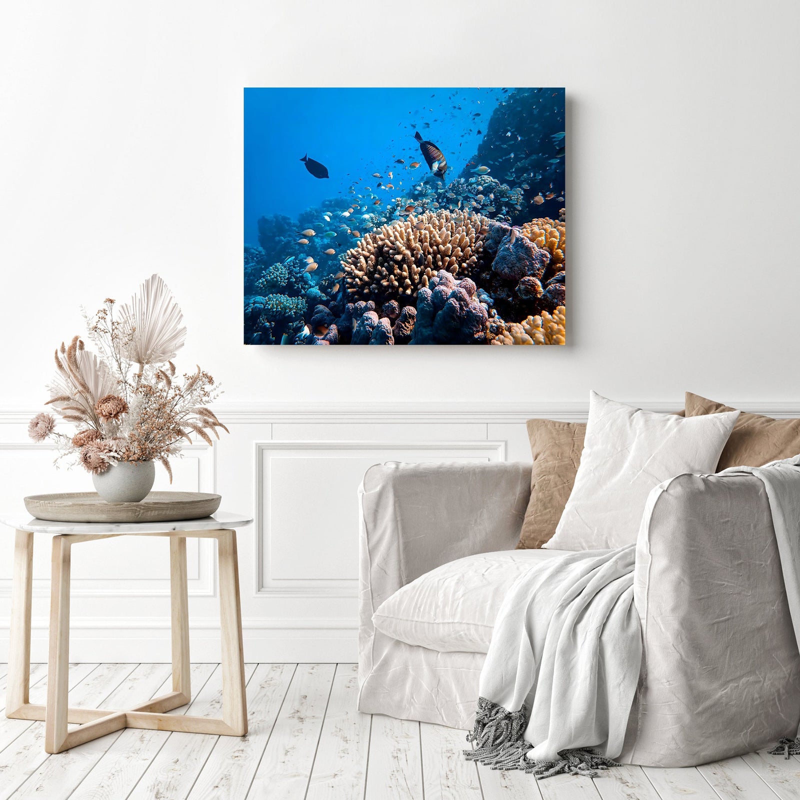 The Underwater World | Diamond Painting Displayed as Home Decor