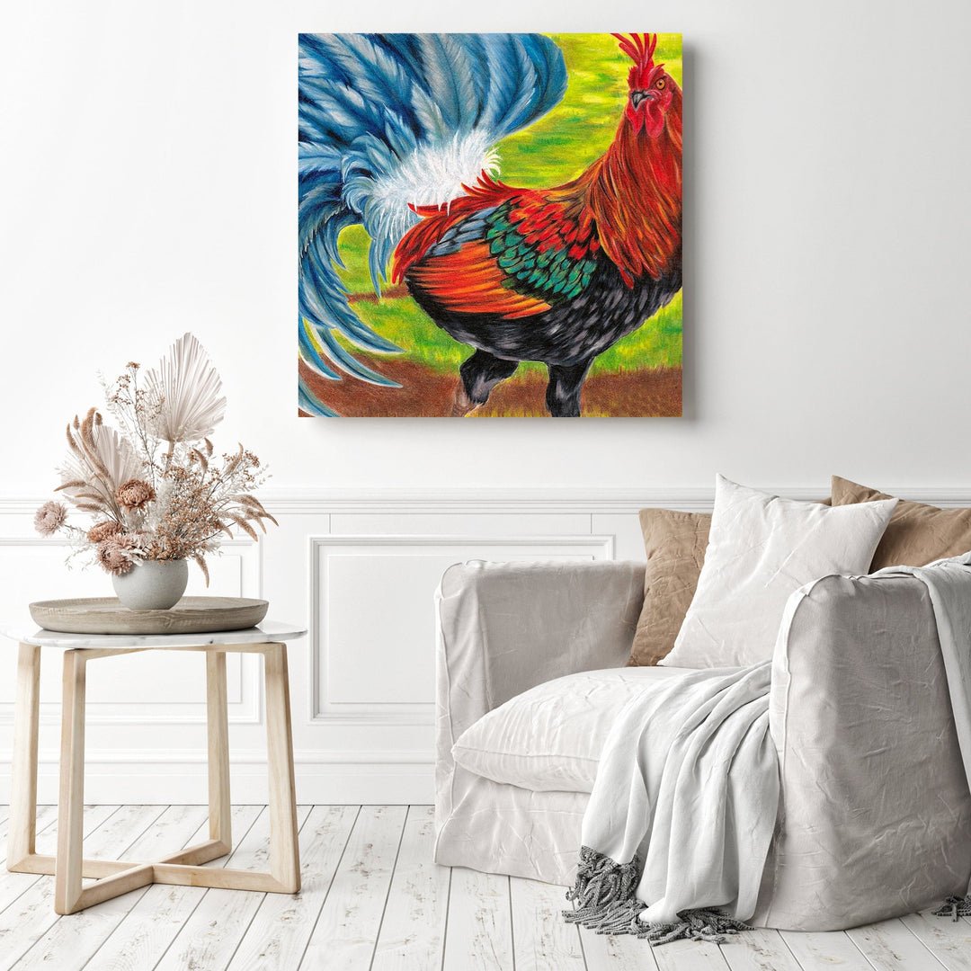 Rooster drawing | Diamond Painting