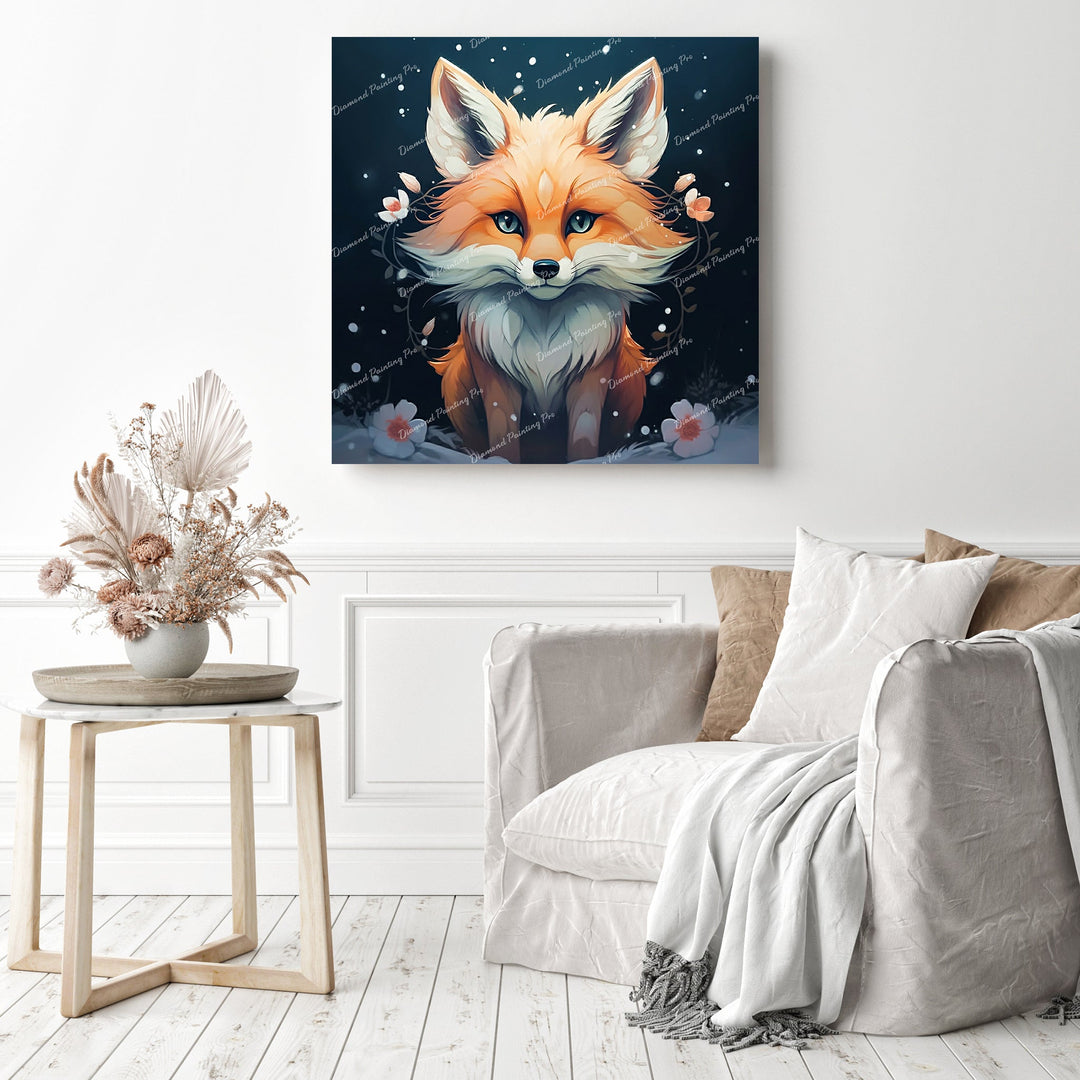 Snowy Fox's Secret | Diamond Painting