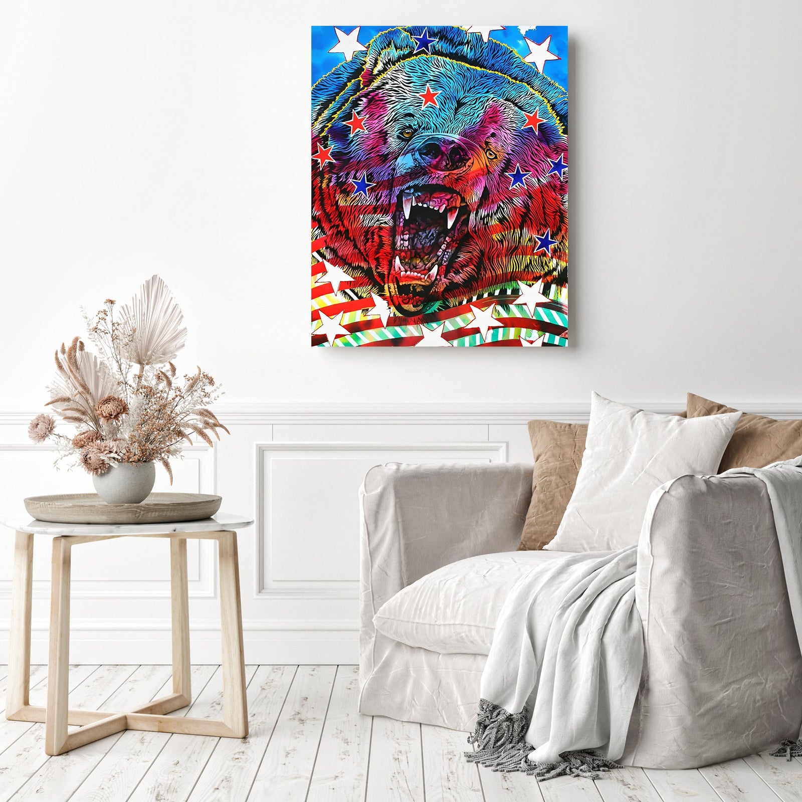 I'm Here | Diamond Painting Displayed as Home Decor