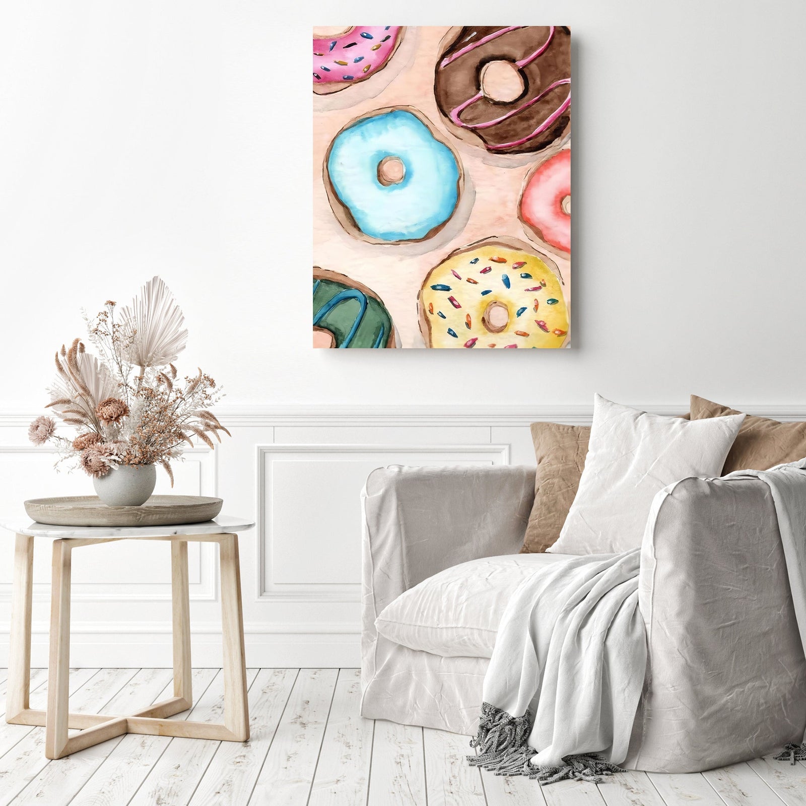 Donuts Heaven | Diamond Painting Displayed as Home Decor