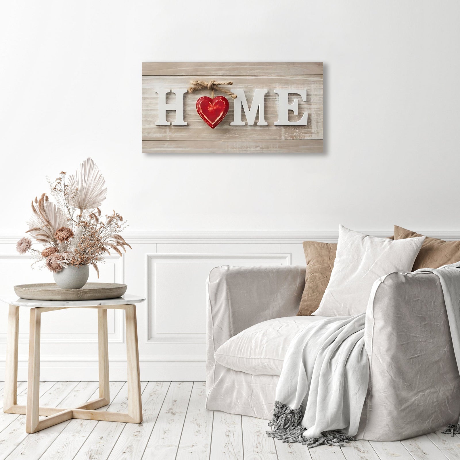 Home Is Where The Heart Is | Diamond Painting Displayed as Home Decor