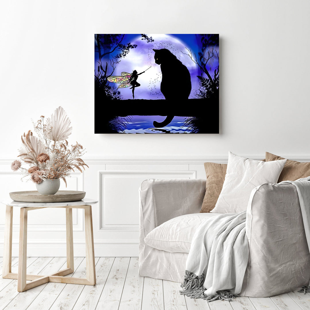 Fantasy Dream Cat Fairy | Diamond Painting