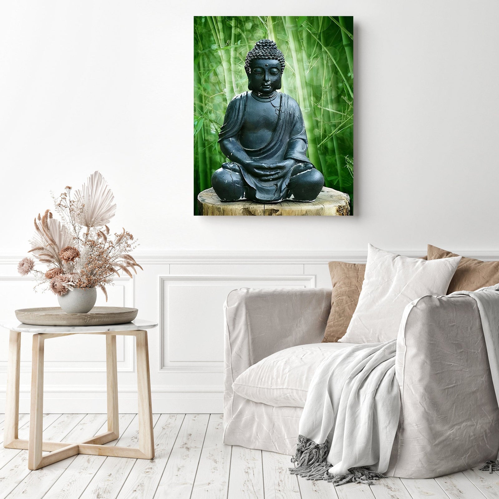 Buddhist Statues | Diamond Painting Displayed as Home Decor