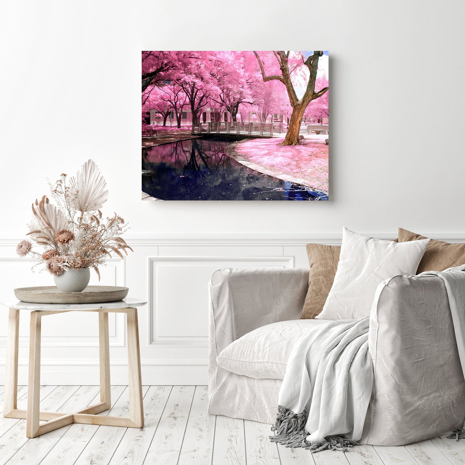 Blossom | Diamond Painting Displayed as Home Decor