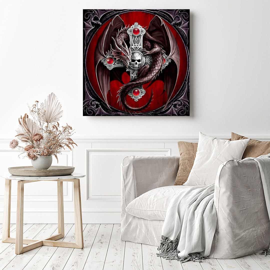 Horrible Skull Dragon | Diamond Painting