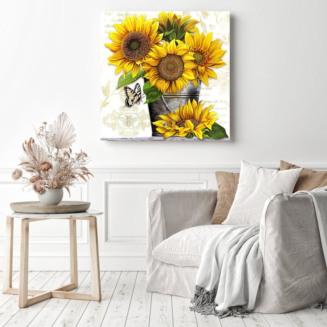 Yellow Sunflowers | Diamond Painting