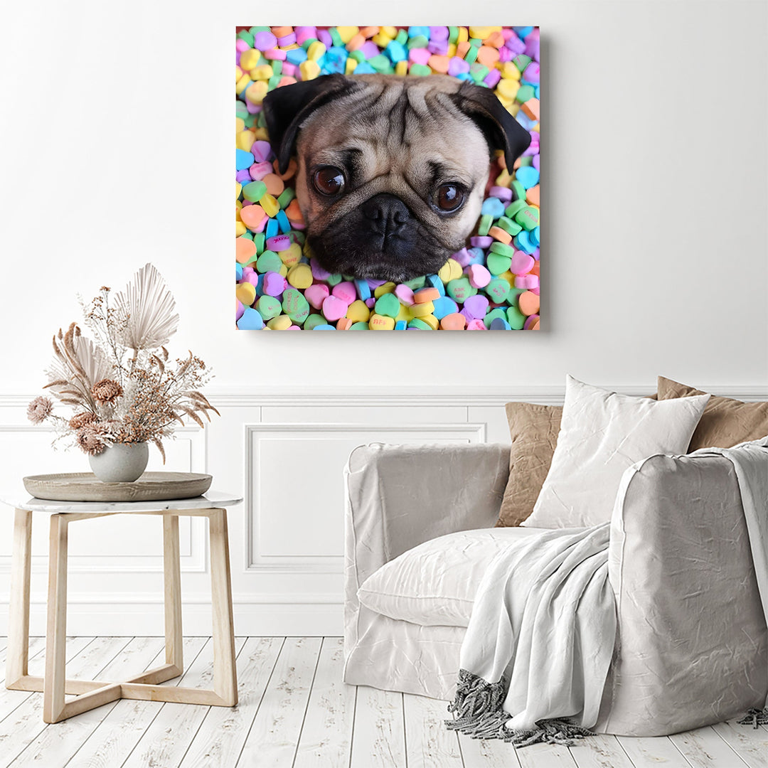 Funny Cute Dog Candy | Diamond Painting