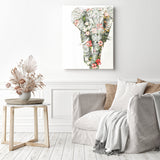 Bedazzled Special Colorful Elephant | Diamond Painting Displayed as Home Decor