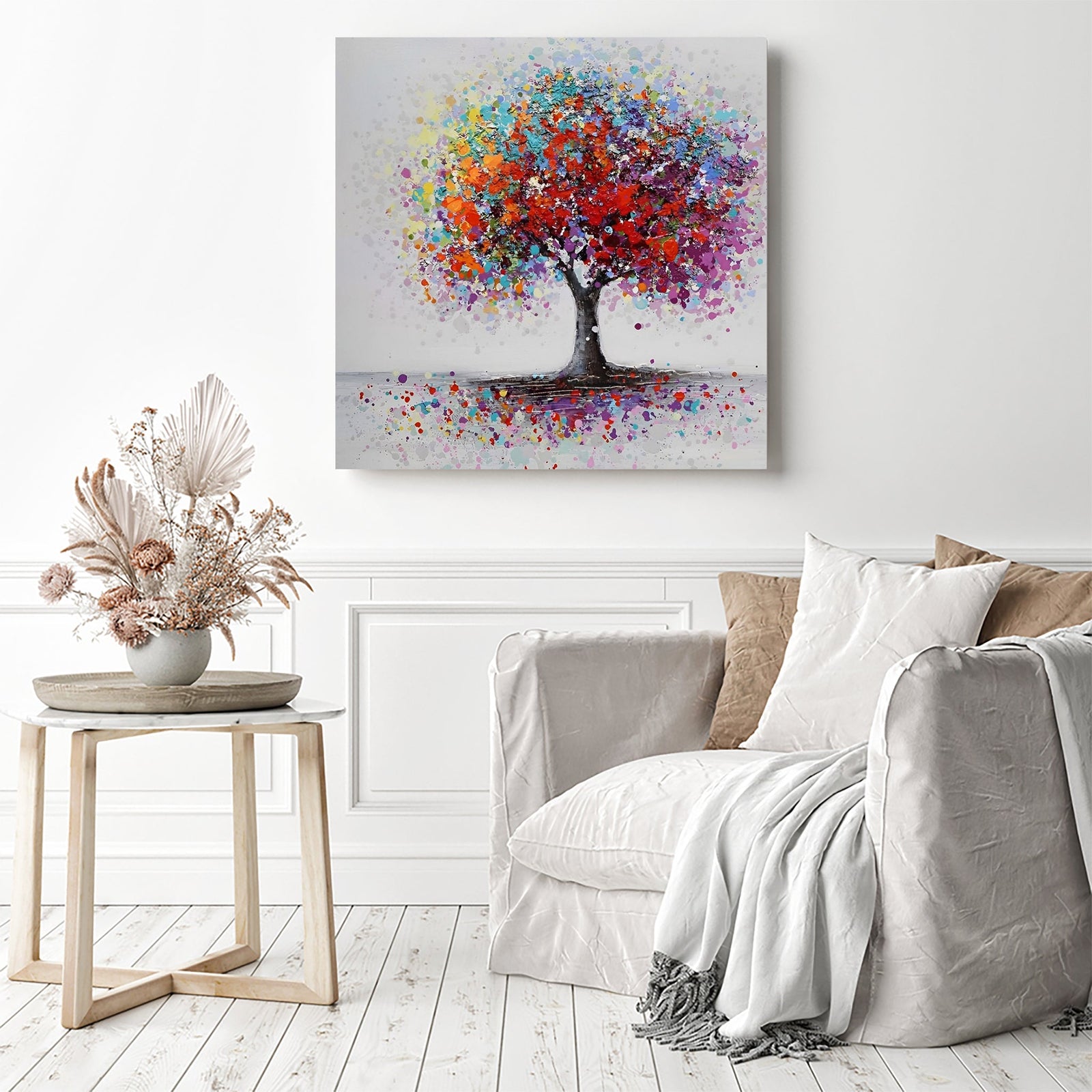 Cartoon Dream Tree | Diamond Painting Displayed as Home Decor