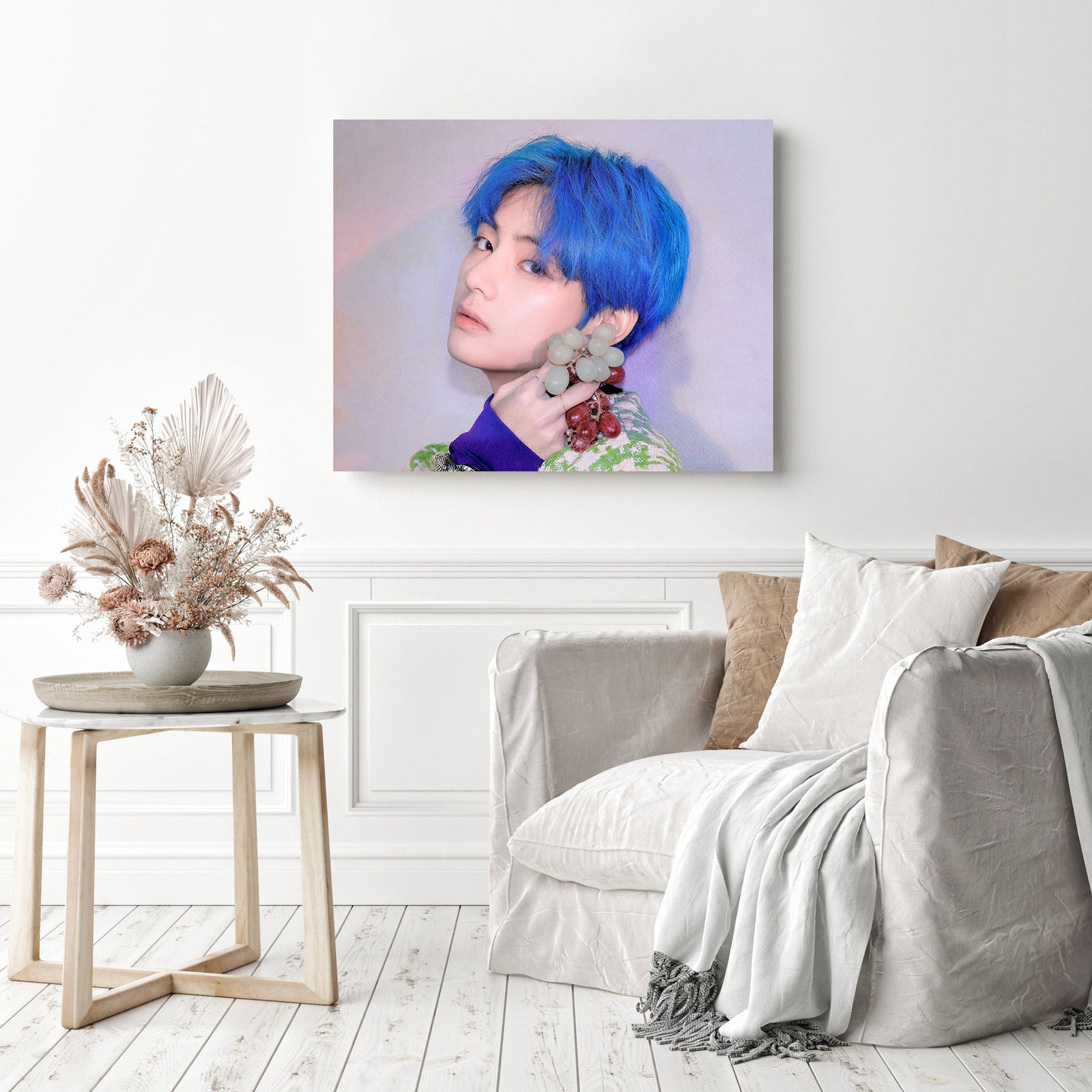 V BTS | Diamond Painting Displayed as Home Decor