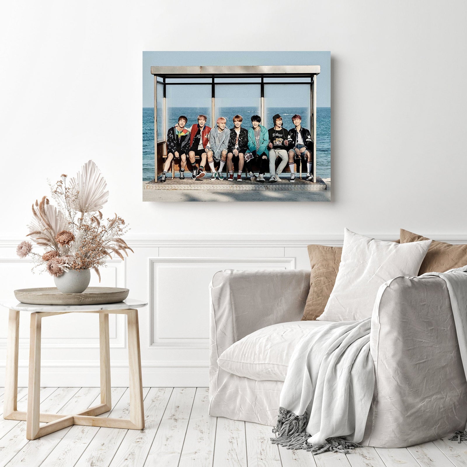 BTS Vibe | Diamond Painting Displayed as Home Decor