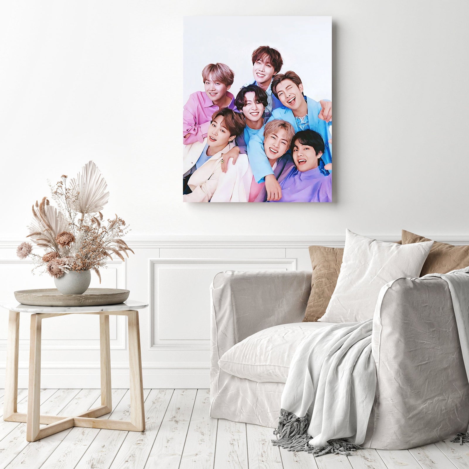 BTS | Diamond Painting Displayed as Home Decor