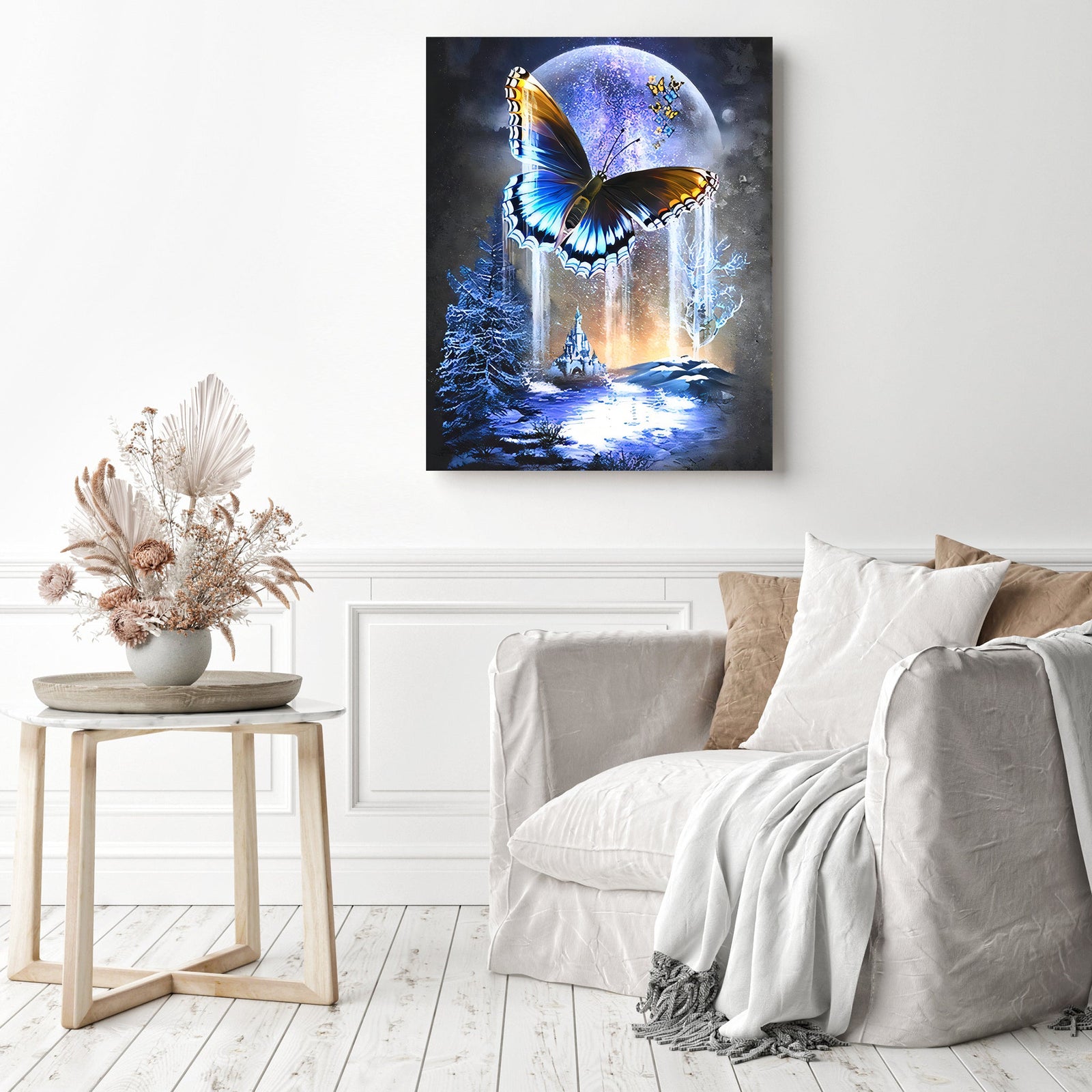 Butterfly | Diamond Painting Displayed as Home Decor